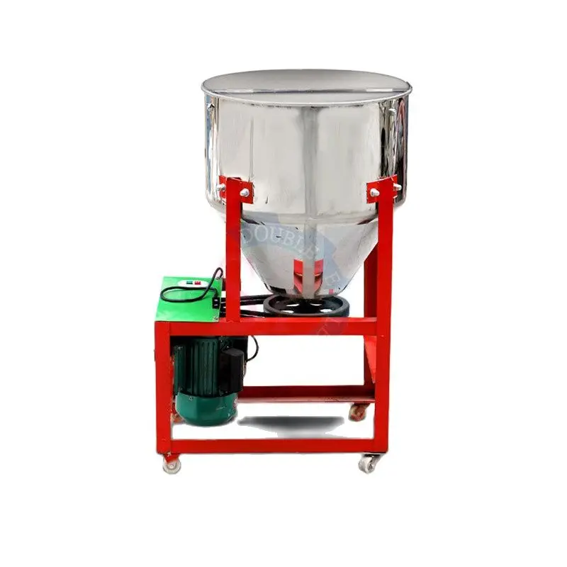 kW 100KG Stainless Steel Color Electric Vertical Mixer Feed Grain Seed Powder Particle Mixing Machine