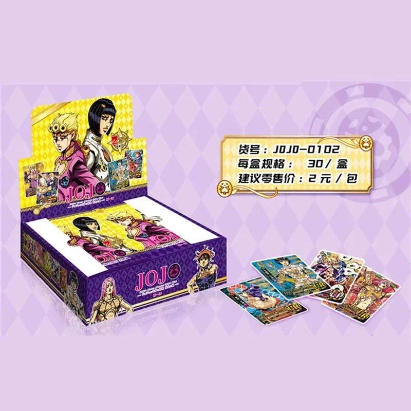 JoJo Bizarre Adventure Character Kujo Jotaro Kakyoin Noriaki Collection Card Japanese Cartoon JOJO Card Toy ChildrenTable Games