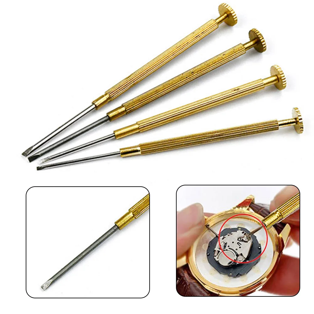 

Professional Quality Copper Flat Blade Screwdrivers for Watch and Phone Repairs Long Service Life Excellent Value for Money