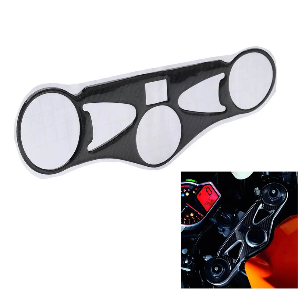 Motorcycle Carbon Triple Tree Top Clamp Upper 3D Decal Sticker For Honda CBR1000RR CBR 1000RR 2008-2016