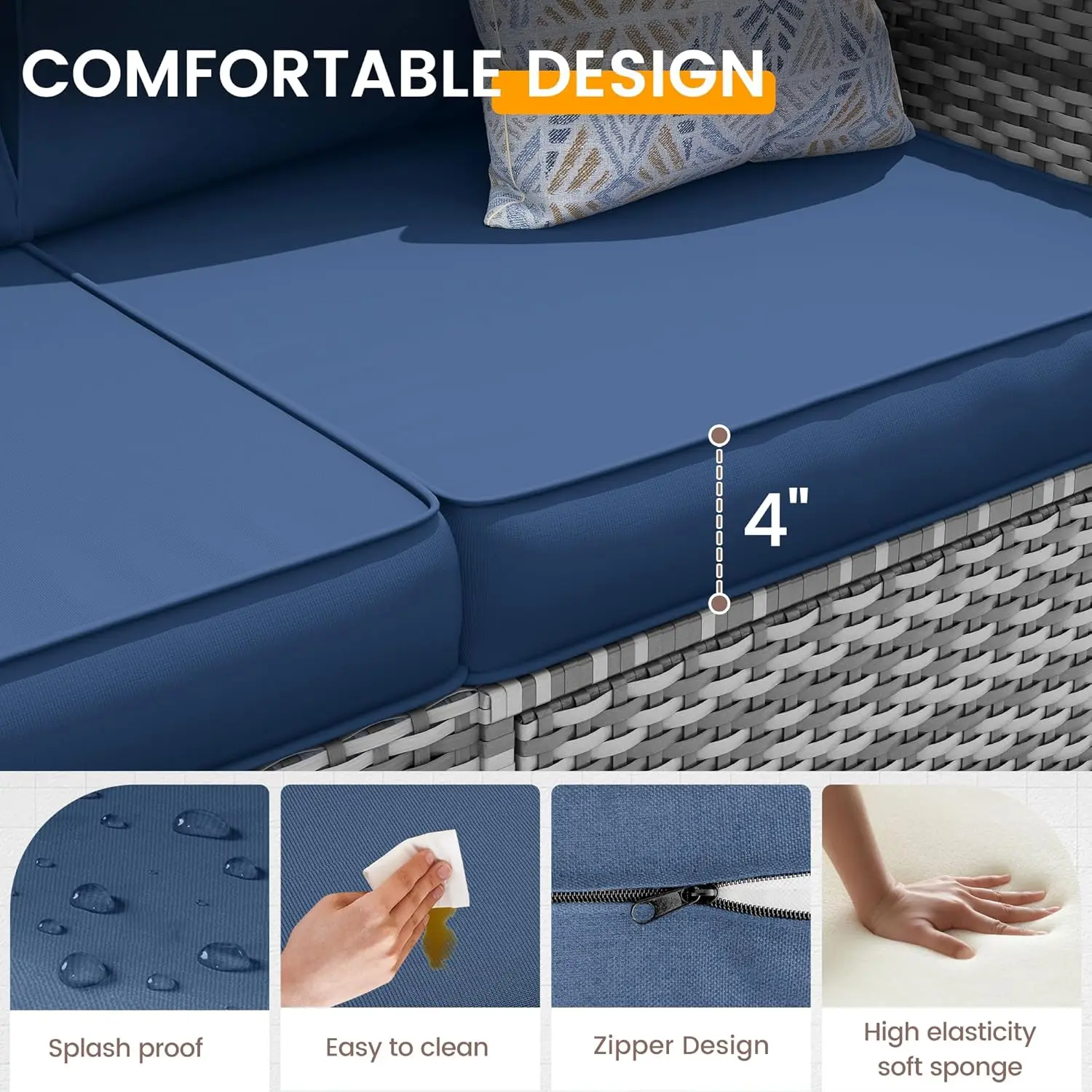 Thumbnail 4 - #19 Budget Rattan Garden Sofa Sets for Smart Shoppers