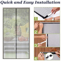 Large Size Mosquito net for door Magnetic Mosquito net door Automatic closing Anti fly insect mosquito mesh on door