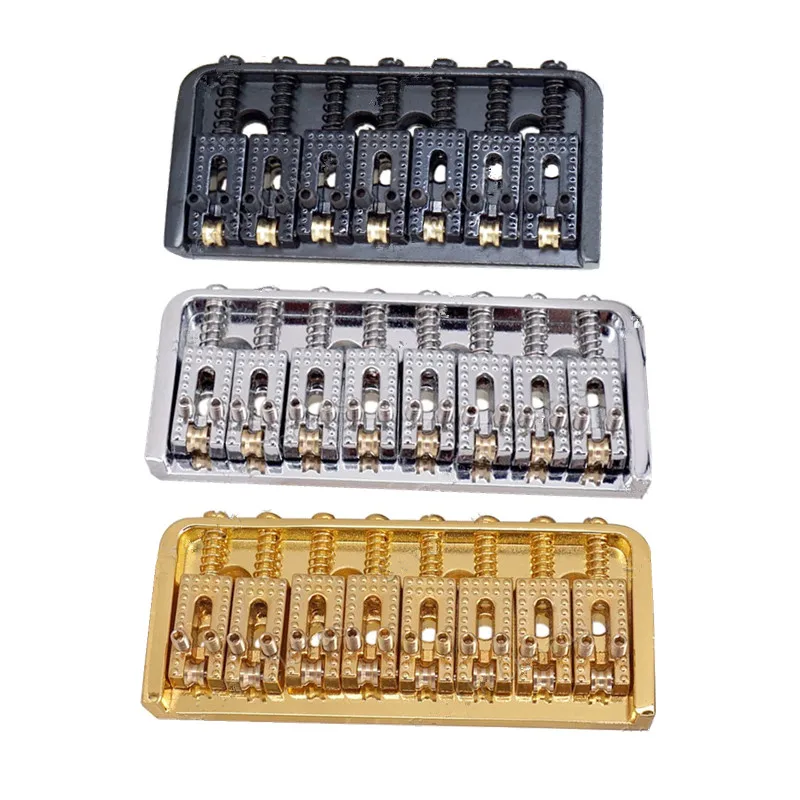 A Set Chrome Black Gold 7 8 Strings Electric Guitar Bridge Roller Saddle  Accessories Parts