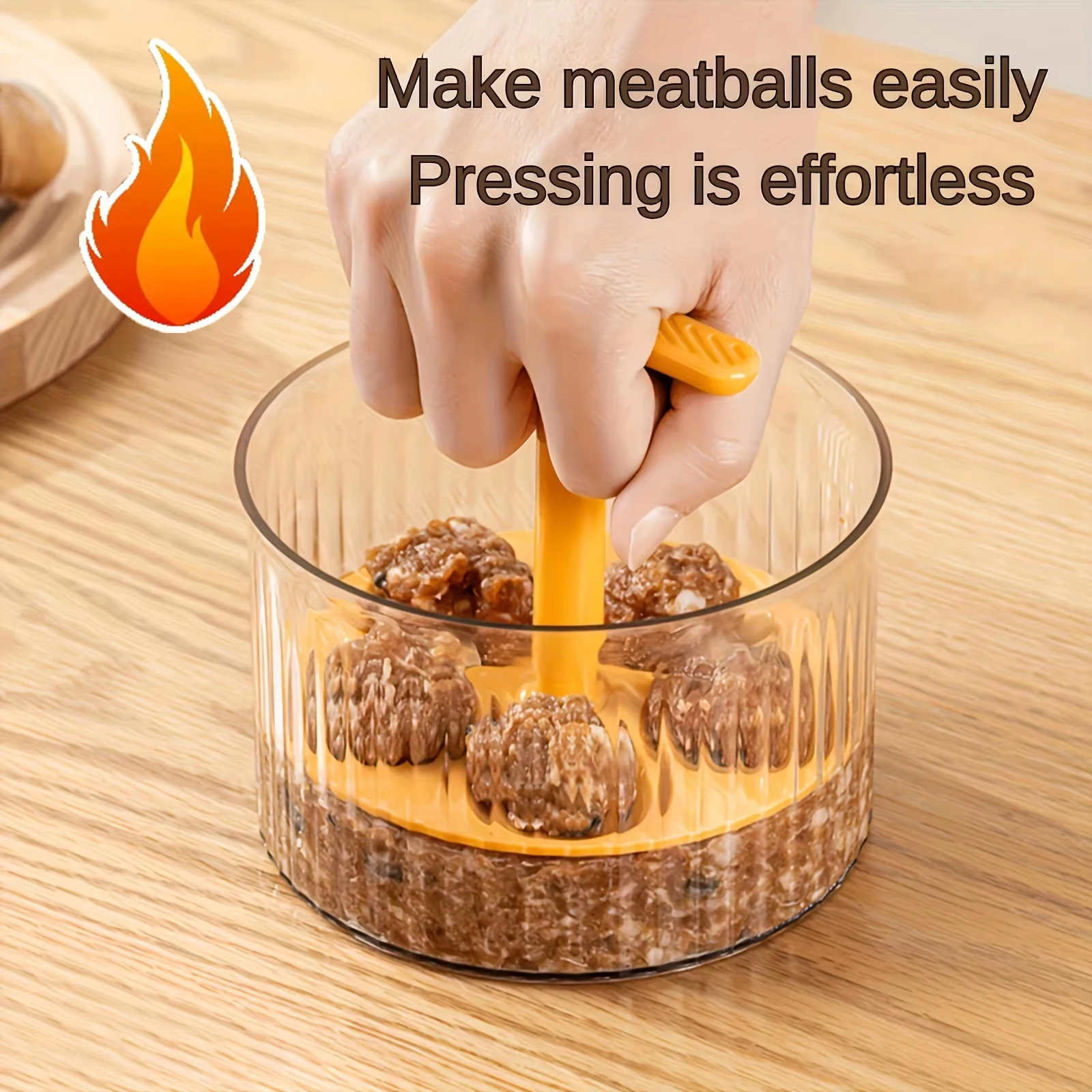 Easy homemade meatballs and shrimp balls, food safe plastic kitchen gadgets, meatball maker, multifunctional fried shrimp mold