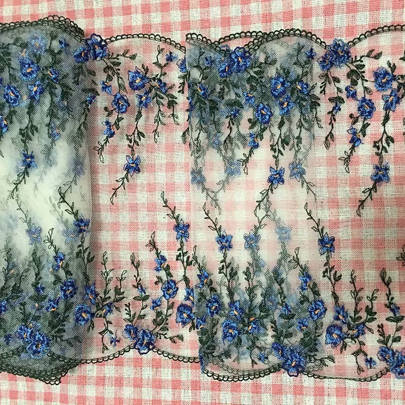 

20Yards Handmade Two Sides Ribbon DIY Apparel Sewing Accessories Floral Lace Trim Embroidery Lace Fabrics High Quality