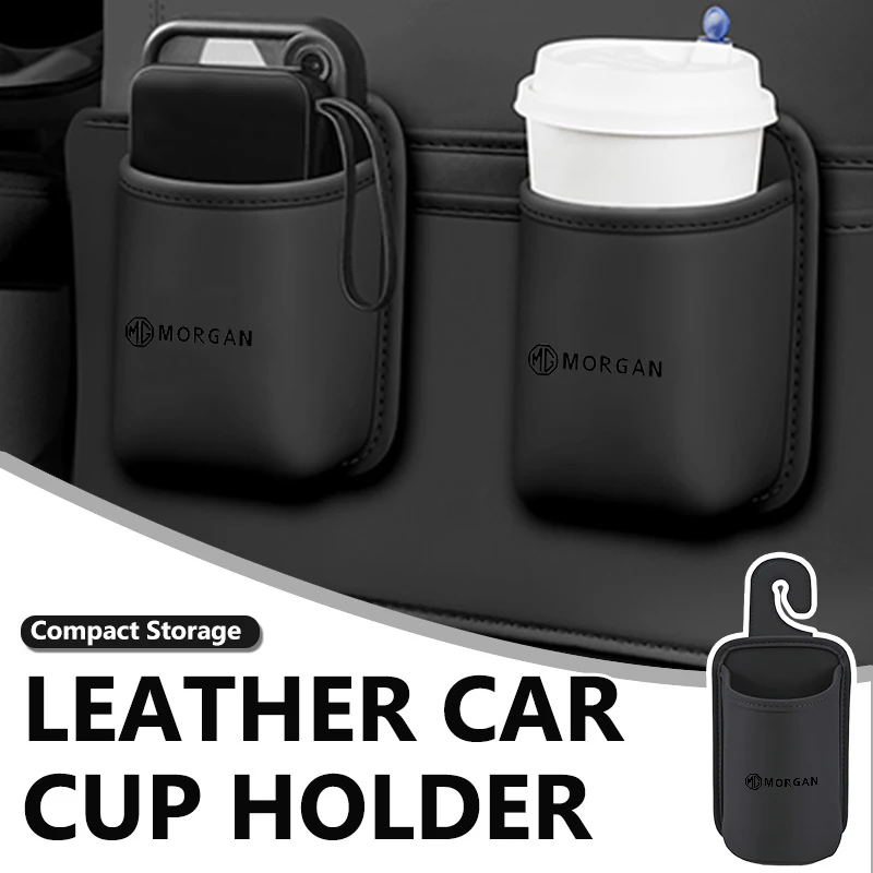 Leather Car Door Water Cup Holder Hang Drink Storage Box For MG ZS GS 3 6 5 7 Morgan HS ZS ZX Gundam