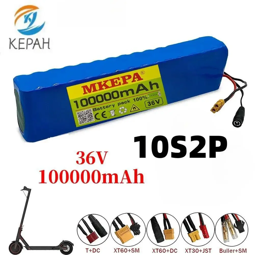 36V 100000mAh 36v Electric Scooter Battery Lithium Electric Scooter 500W Electric Scooter Battery 36v 10s2p Battery