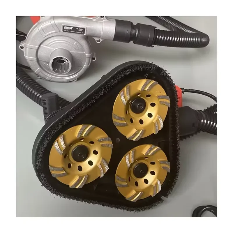 Wholesale Handheld Three Head Grinding Disc Ground Concrete Surface Grinder Polishing Grinder