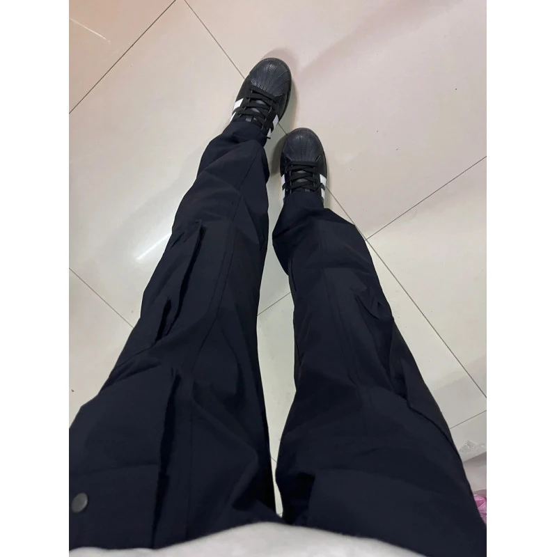 بنطلون رجالي صيفي رفيع مستقيم سريع الجفاف مقاوم للماء باللون الأزرق الأمريكي الكلاسيكي، مثالي للعمل في الهواء الطلق وتسلق الج...