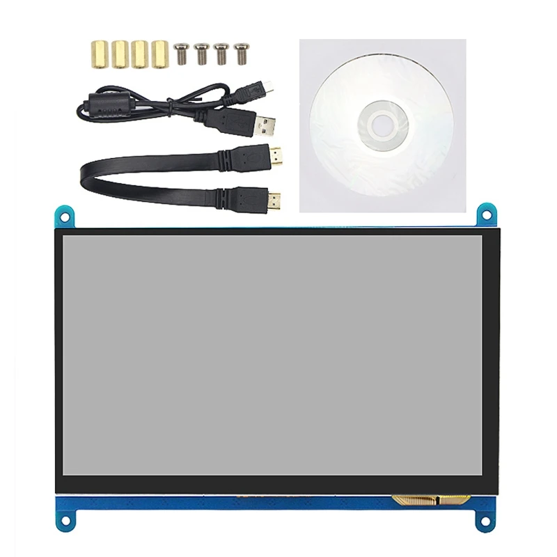 7Inch Screen AIDA64 LCD Display Mini Pc Touch -Compatible Module 1024X600 For Raspberry Pi 3 Pi4 PC Monitor Moniteur