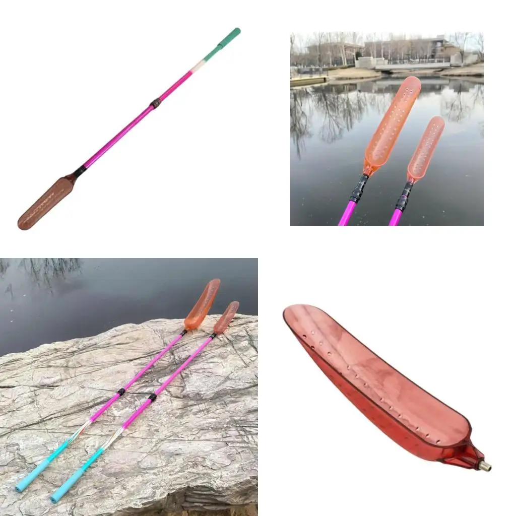 

Y1UC Adjustable Length Fishing Feeders Light weight Portables Baits Dispenser High Strengths Plastic Fishing Tool For Anglers