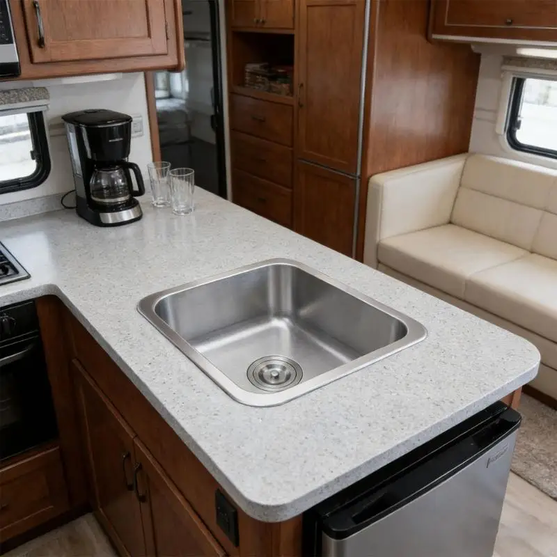 

Functional Bar Sink Stainless Steel Material with Complete Drain 110mm Outlet R6FB