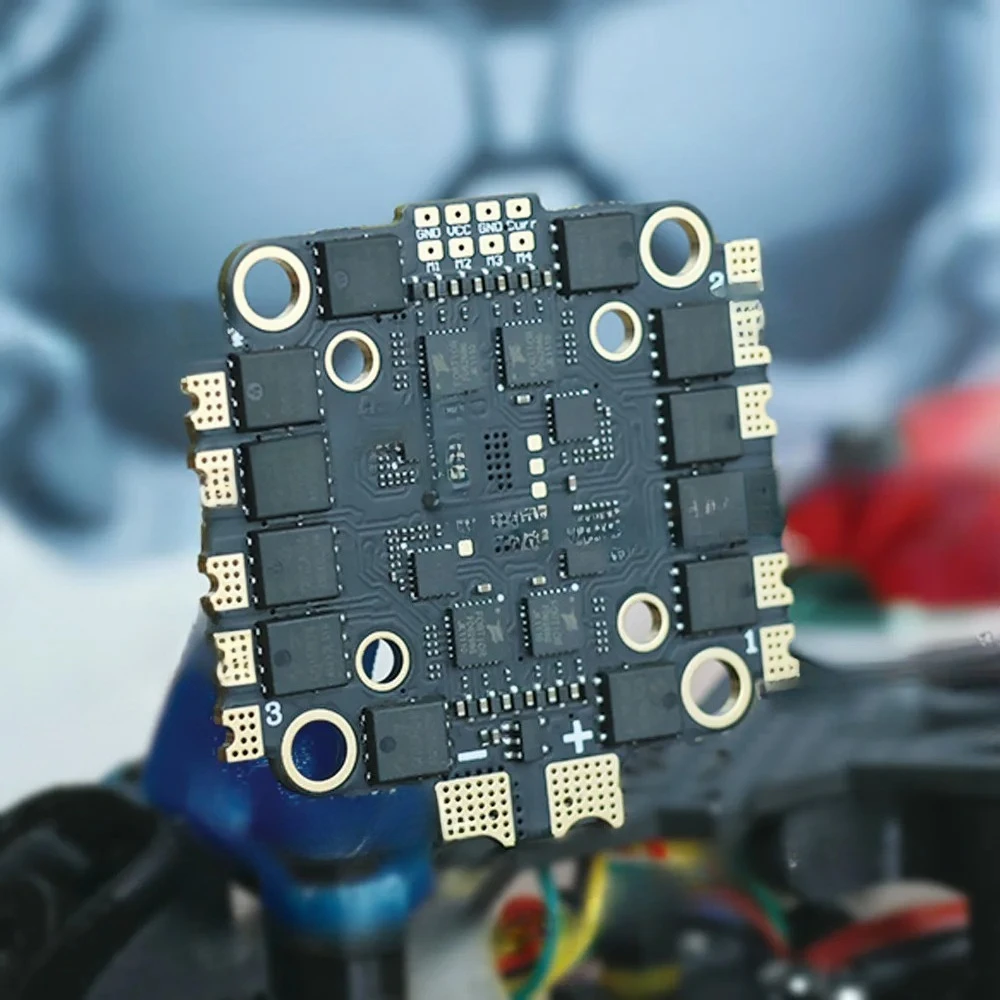 8-Bit 50a55a6s 4-in-1 ESC Dual Hole Pitch FPV Racing Crossing Machine for DJI Model Aircraft Parts