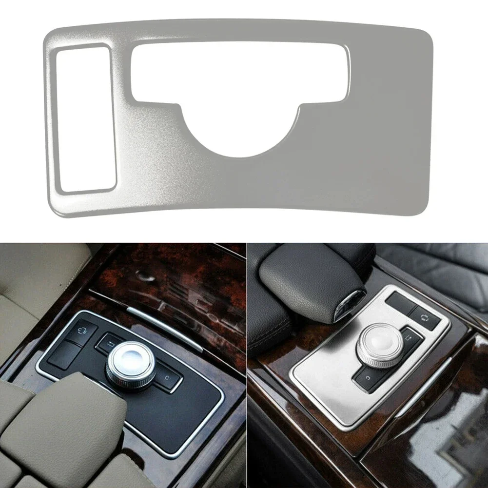 Car Central Control Interior Trim Panel ES Switch Frame Decoration For Mercedes Benz E Class W212 E260L E300 2009 2010 2011