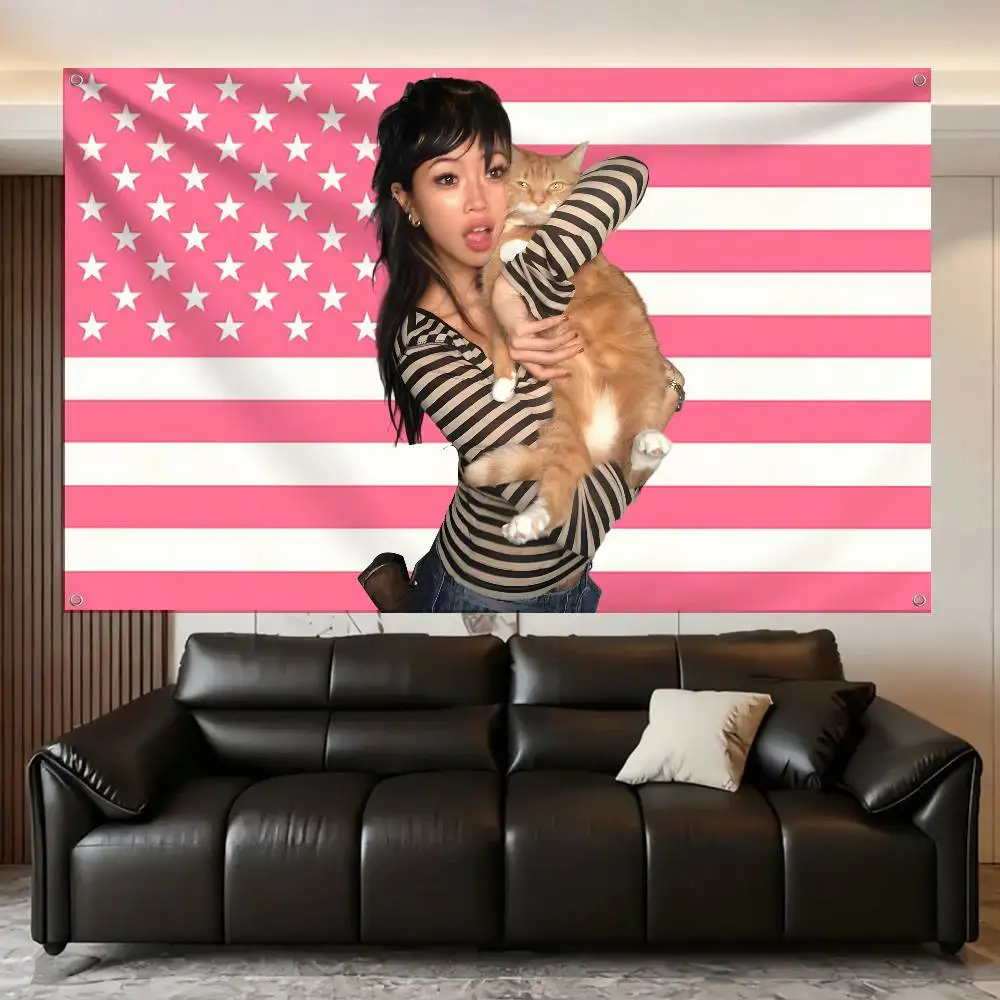 B-Beabadoobee Memories Flag Tapestry Banner For Bedroom Outdoor Living Room Restaurant Bar Wall Decor Party