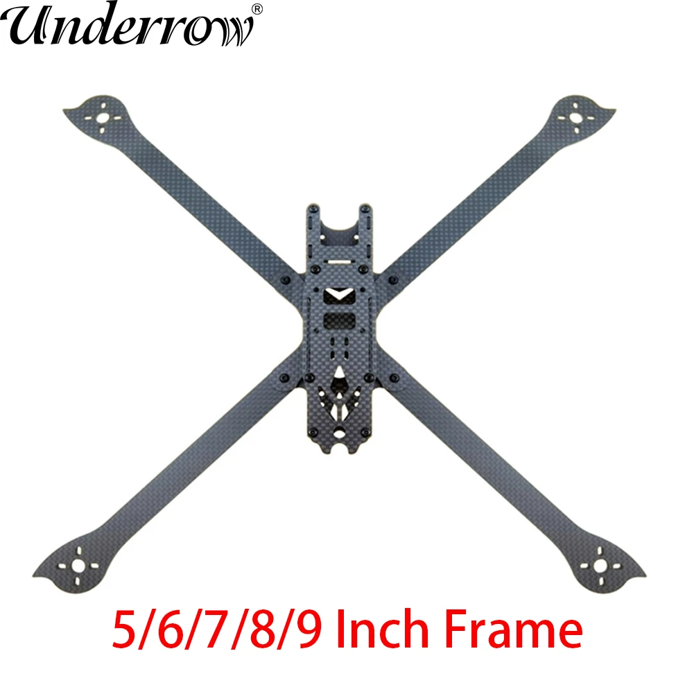 

5/6/7/8/9 Inch 3K Full Carbon Fiber Drone Frame Arm 4mm Freestyle Frame Model Aircraft Accessories