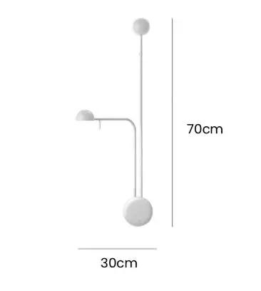 Swing Arm Wandlamp Modern Minimalistisch Wandlicht voor Studie Slaapkamer Woonkamer Modelkamer Designer Zwart/Wit Wandlicht