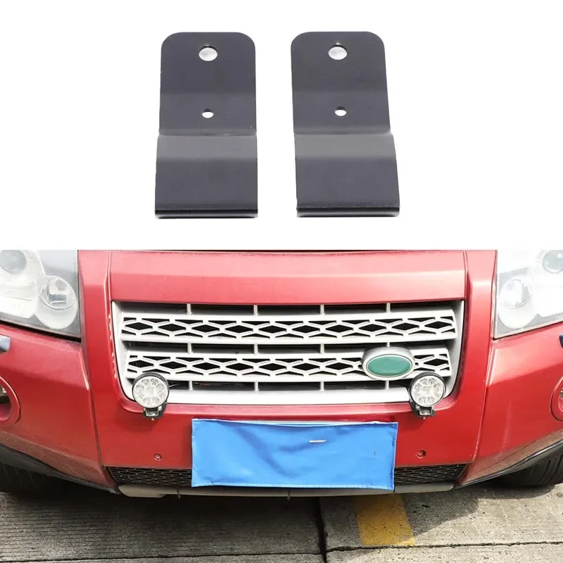 

For Land Rover Freelander 2 2007-2015 Carbon Steel Car Front Grille Light Bracket Lamp Holder Trim Auto Accessories