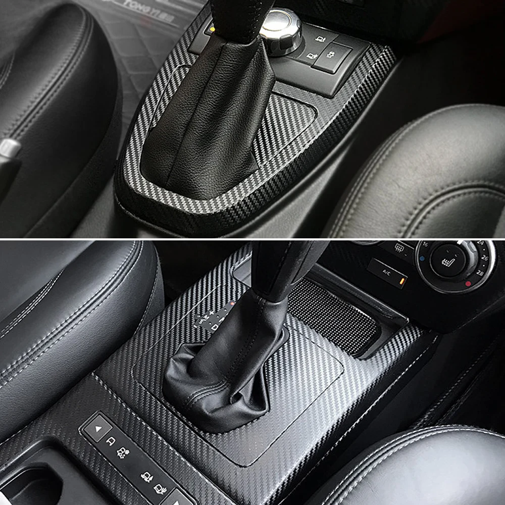 Carbon Fiber Interior car Sticker For Land Rover Freelander 2 /LR2 2009+ Central Console Gear Shift Panel Door Handle Cover Trim