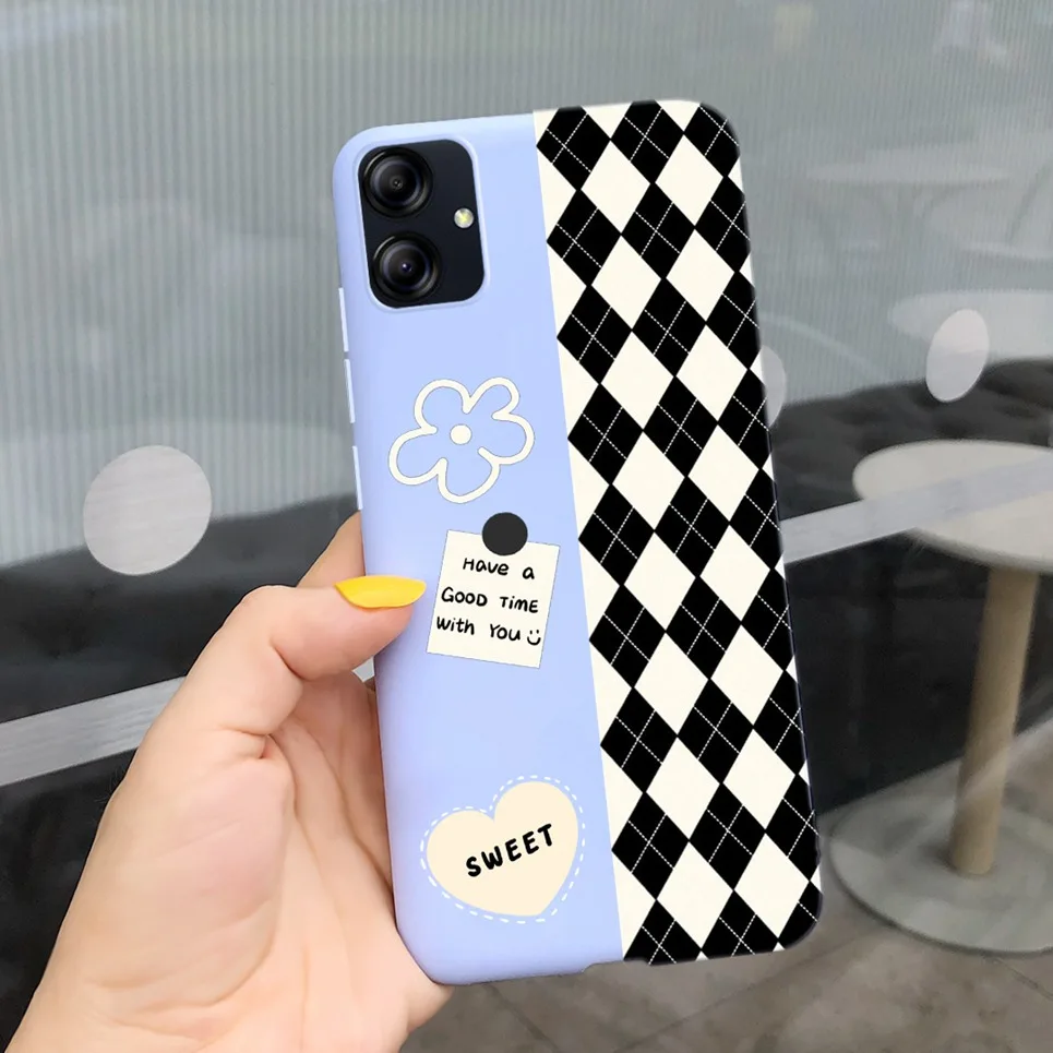 لسامسونج غالاكسي A04e SM-A042F الهاتف الغطاء الخلفي زوجين القلب جميل اللوحة الوفير لتغطية سامسونج A04e كابا سيليكون #3