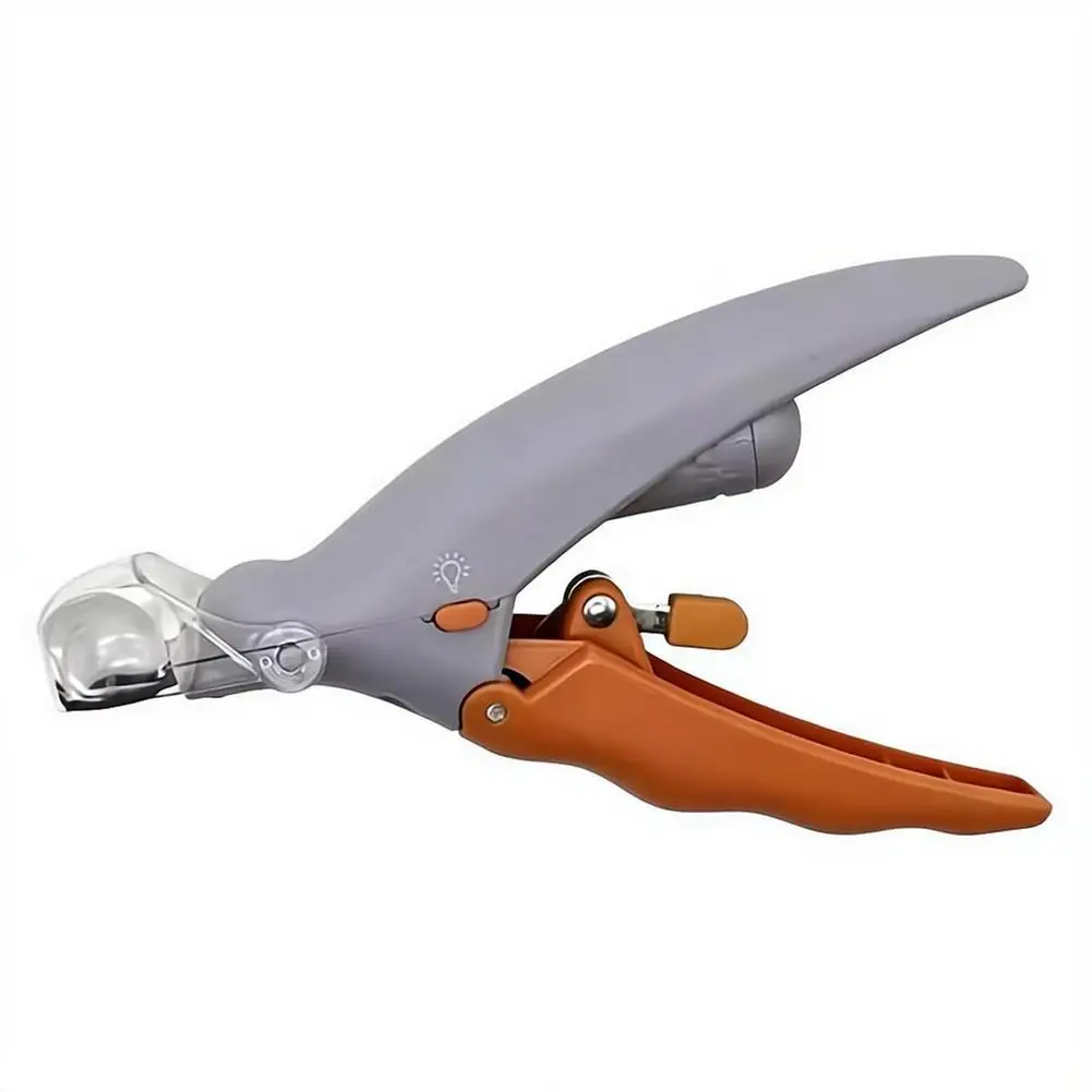 Professioneller Hunde- und Katzen-Nageltrimmer mit Eingebauter LED-Lupe und Spritzschutz Komfortabler ABS-Griff für Harte Nägel – Detail 1