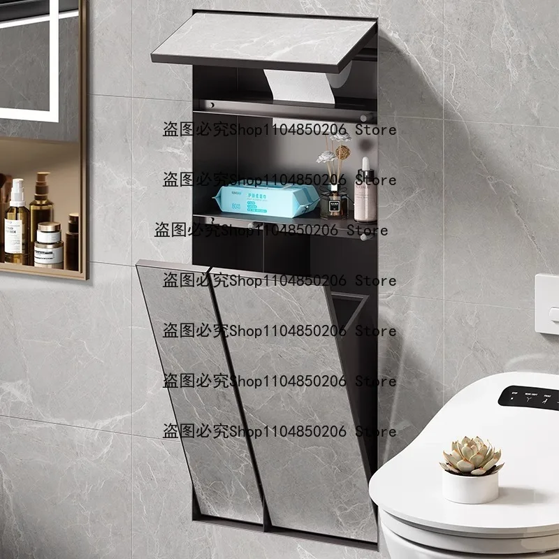 Suitable for 304 Stainless Steel Niche ToiletTile Embedded in Hidden Trash CanToilet Tissue Box ToiletNiche