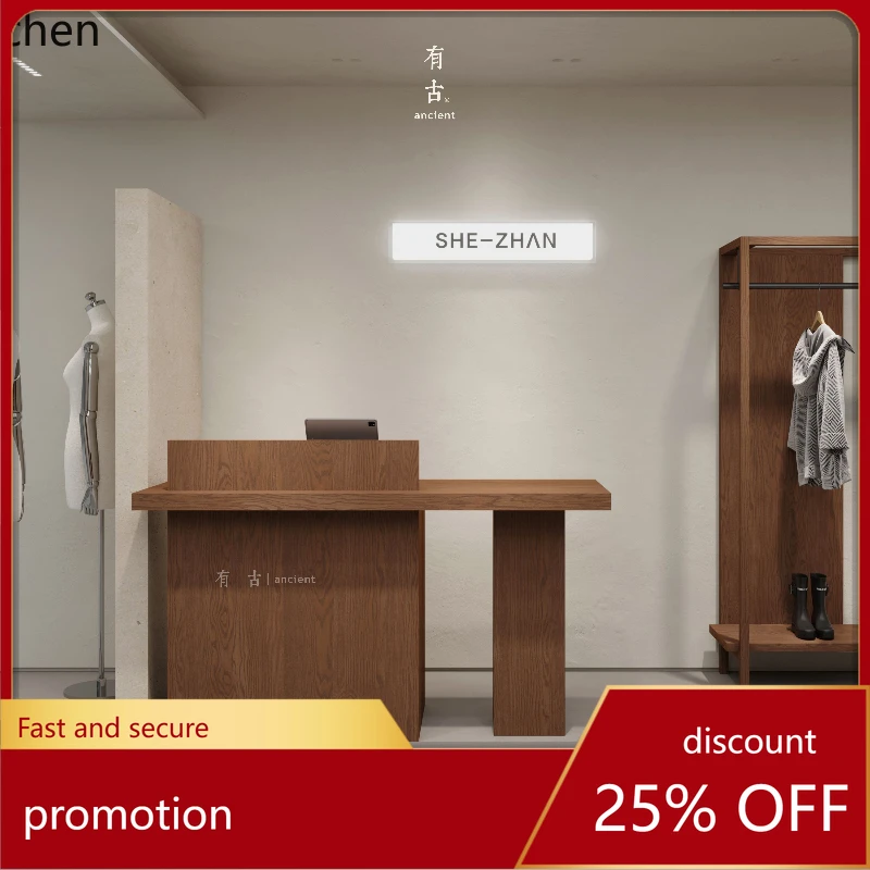 

HT clothing store creative checkout page collection table simple small reception counter