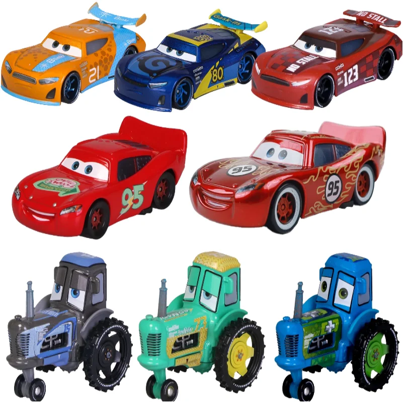 Disney Pixar Cars 2 3 Metal Racers Lightning McQueen Raymond Metal Diecast Cars Toys Boys Birthday Chrismas Gifts Children Toys