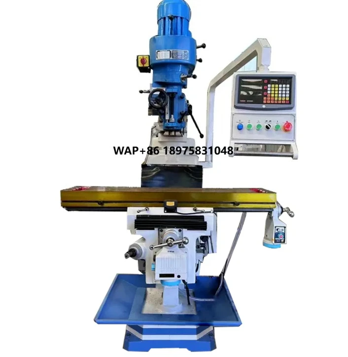 ZX50C Miniature Milling Machine Vertical Bench Drilling and Milling 3-Axis DRO 4 Automatic X/Y-Axis Feed MT4 Spindle Taper Manua