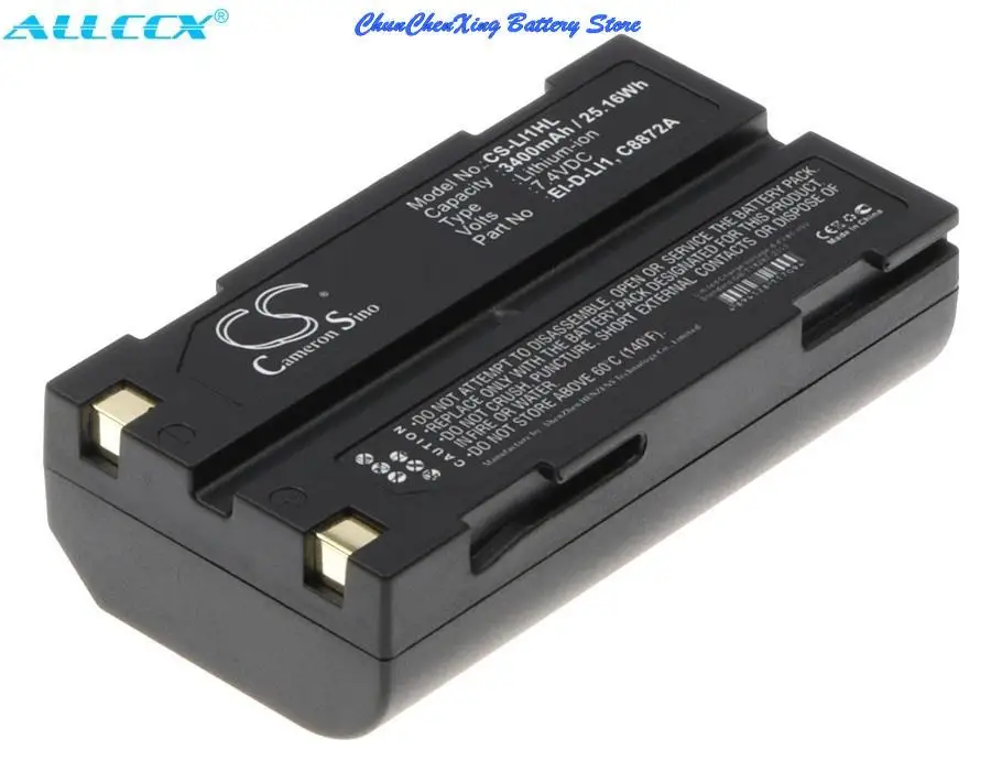 3400mAh Battery for CHC X91, X93, For HUACE M600, R30, X20, X300, X90, X91, X93,XB-2, For RAYOVAC RV-DC8100