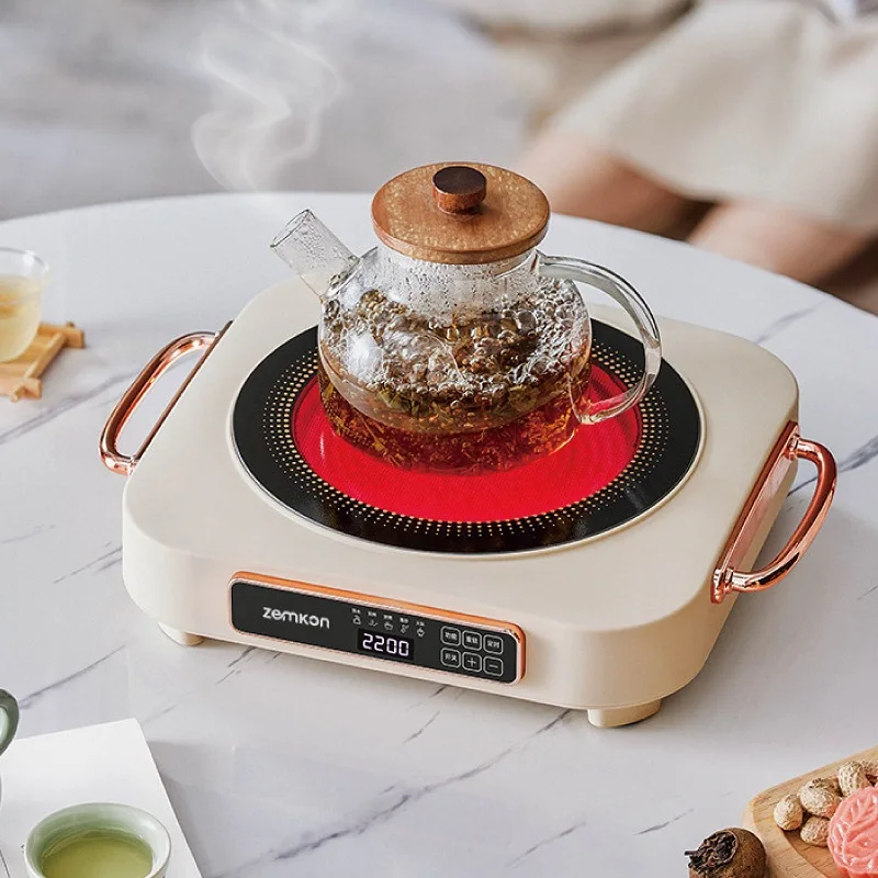 2200W Multi-function Electric Ceramic Stove Smart High-power Stir-fry/Hot Pot Induction Cooker Home Timed Electric Tea Stove