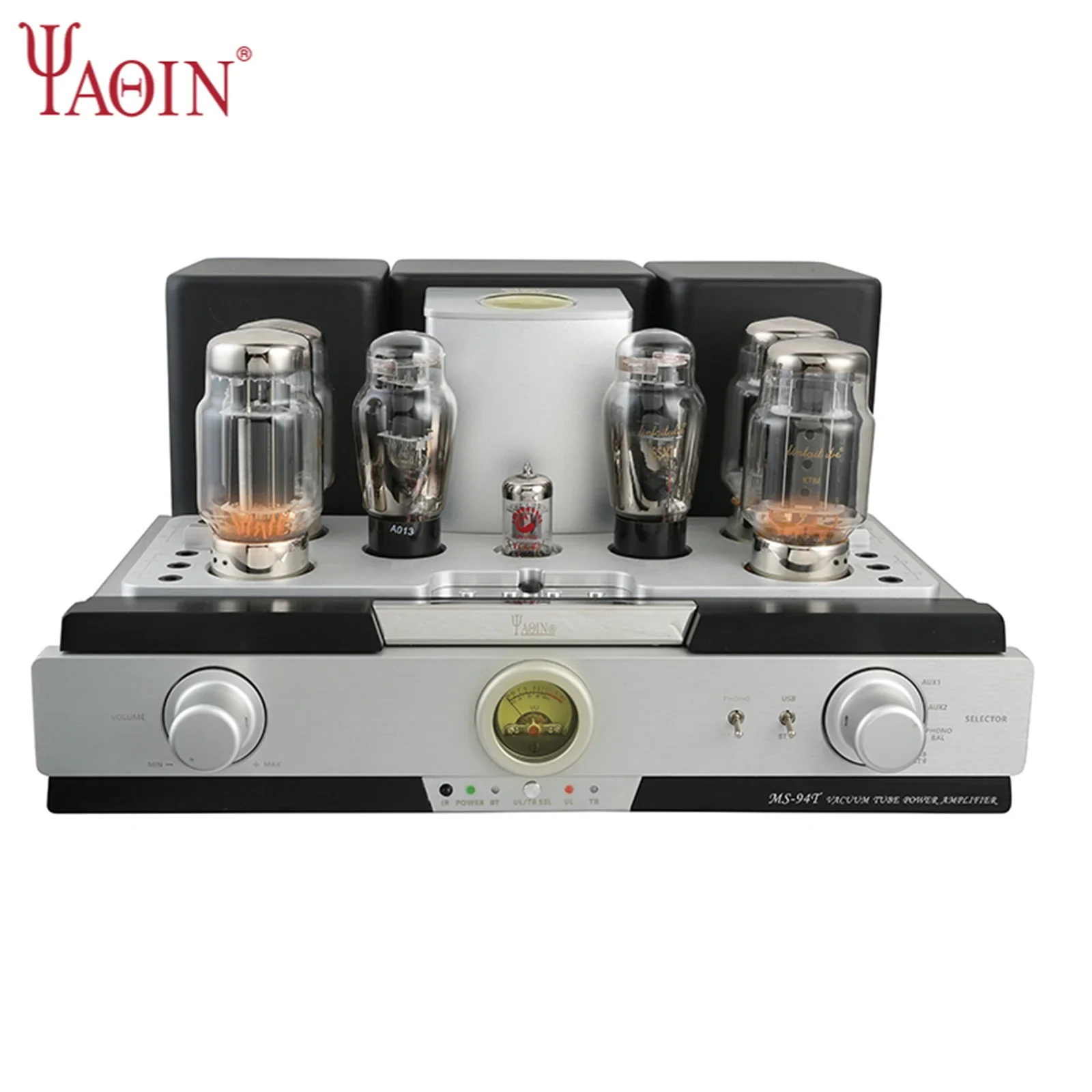 

YAQIN MS-94T Gallbladder KT88 Tube Bluetooth 50W*2 Push-pull Power Amplifier Vinyl Singing Head Amplifier Sound