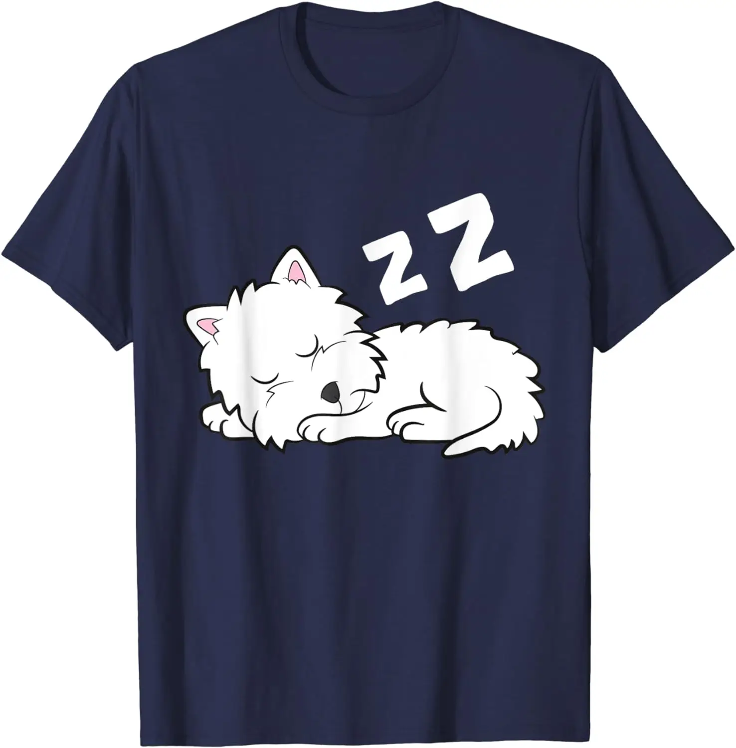 Cute Westie Pajama West Highland White Terrier Dog T-Shirt