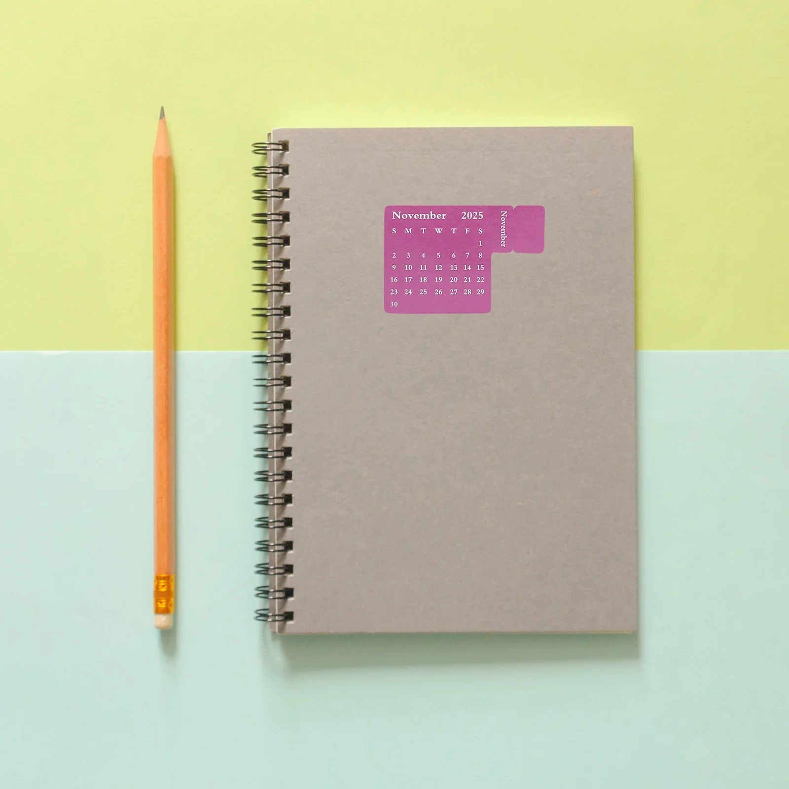 

8Pcs 2025 Monthly Index Book Label Stickers Adhesive Tabs Planner Divider for Journals Notebooks Schedule Calendar Sticky Tabs