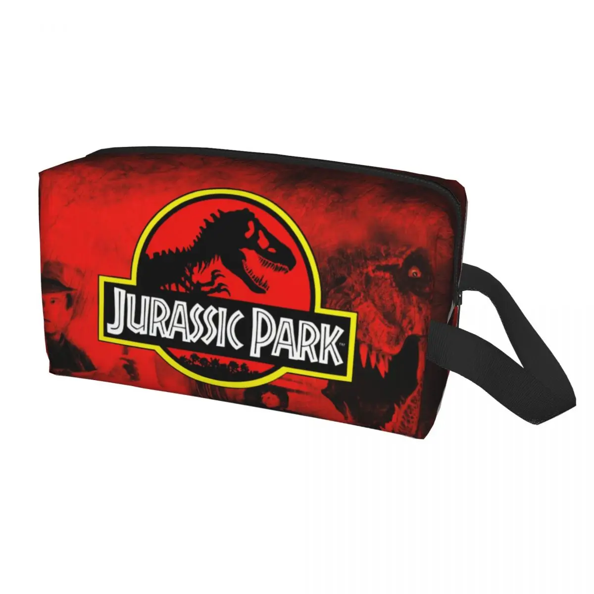 

Custom Travel Dinosaur World Jurassic Parks Toiletry Bag Portable Cosmetic Makeup for Women Beauty Storage Dopp Kit Case