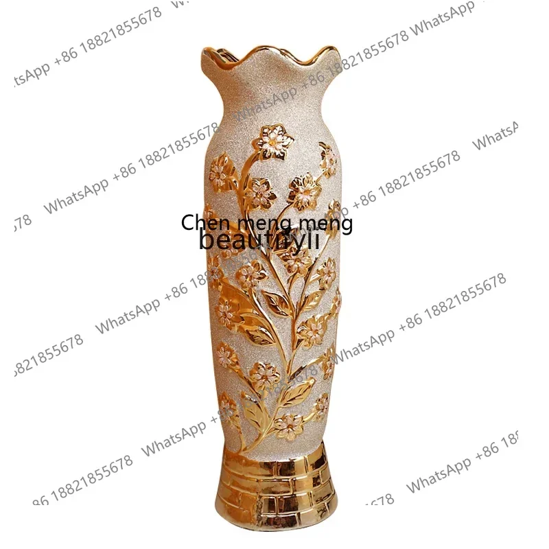 ss cn8350 ss 8350 European Vase Ornaments Large Living Room Hallway Floor Flower Arrangement Creative Individual Porcelain Porce