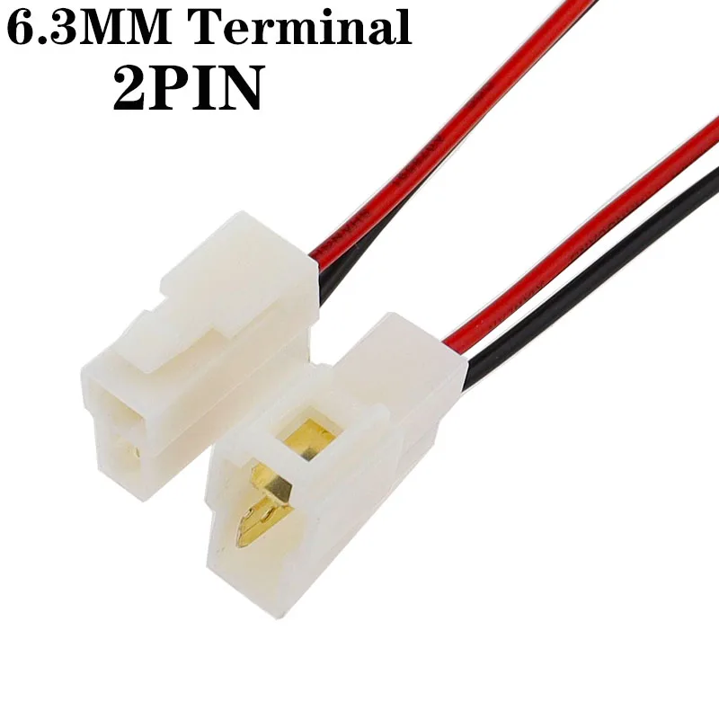 1 Set 1 2 3 4 6 8 9 Pin 6.3mm Electric Vehicle Connector High Current Equipment Wiring Harness Male Female Plug Car Butt Joint