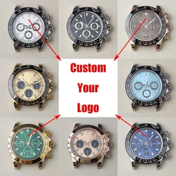 Chronograph VK63 Quartz Movement 39MM Stainless Steel Case Luminous Dial Watch VK63 Dial Accessories Parts