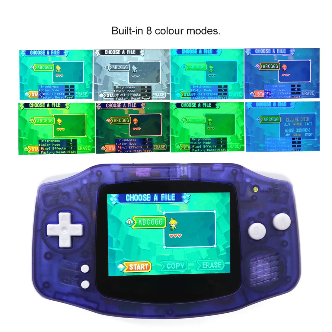 Imagem -05 - Retro Pixel v5 Gba Lcd Mod Kits Substituições Ips Dock Station Compatível com Hdmi 720p para Game Boy Play Avançado na tv 720x480