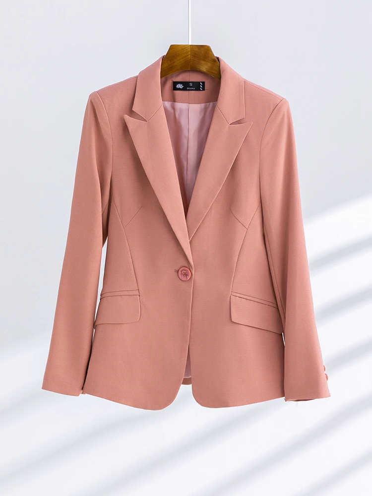 

Casual Long Sve Women's Jaet 2025 New Sle Spring Korean Version Slim Fit Versatile Ladies Small Size Suit Top