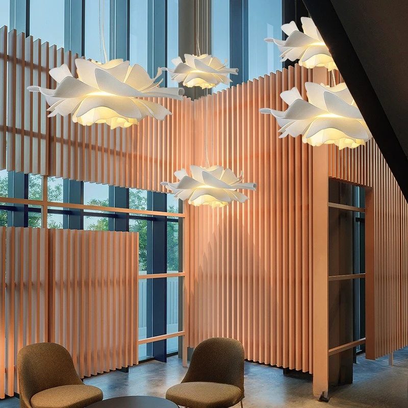 

Bedroom lamp flower chandelier simple modern creative living room dining room designer warm romantic princess room lighting