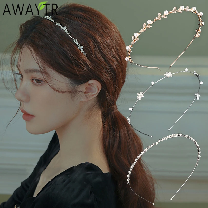 New Women Crystal Bridal Crown Hairbands Trendy Hollow Out Star Headband Rhinestone Hair Hoop Elegant Hair Accessories Jewelry