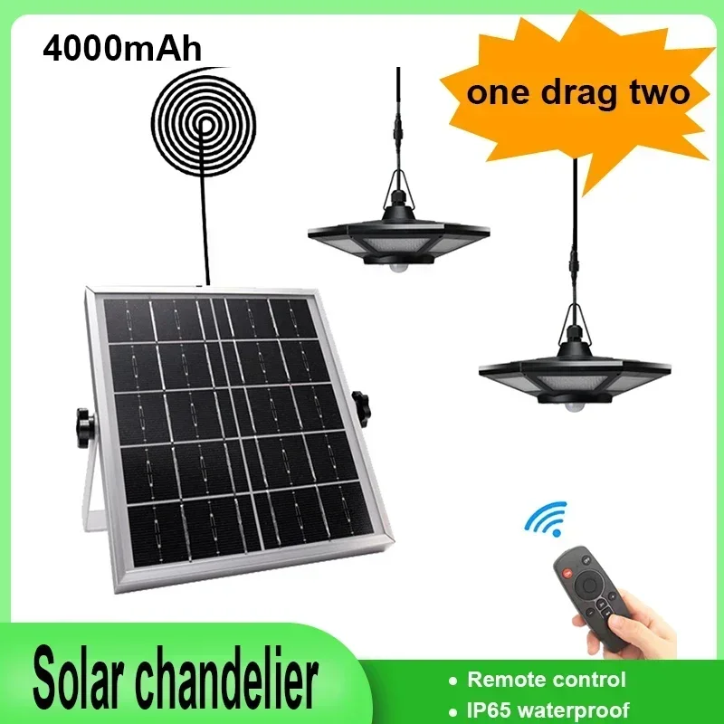 

Solar Shed Light Solar Pendant Light Indoor Outdoor With Remote Control Waterproof Lights Sensor Timer For Home Shed Garage