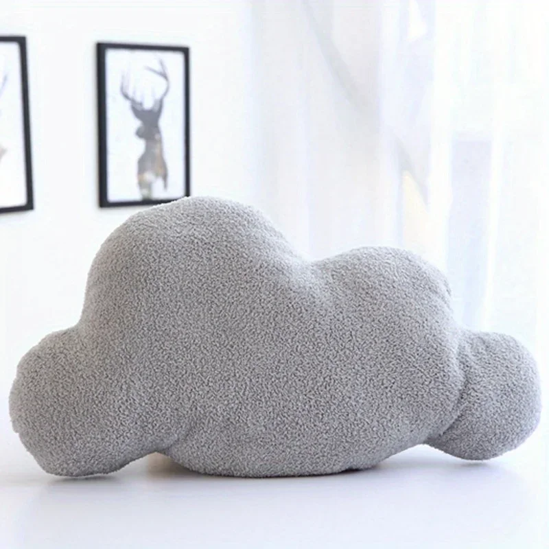 Perfect for Reading Chair Backrest Bedroom Office & Car Decor 38cm/15in 2 Colors Soft Cloud Pillow