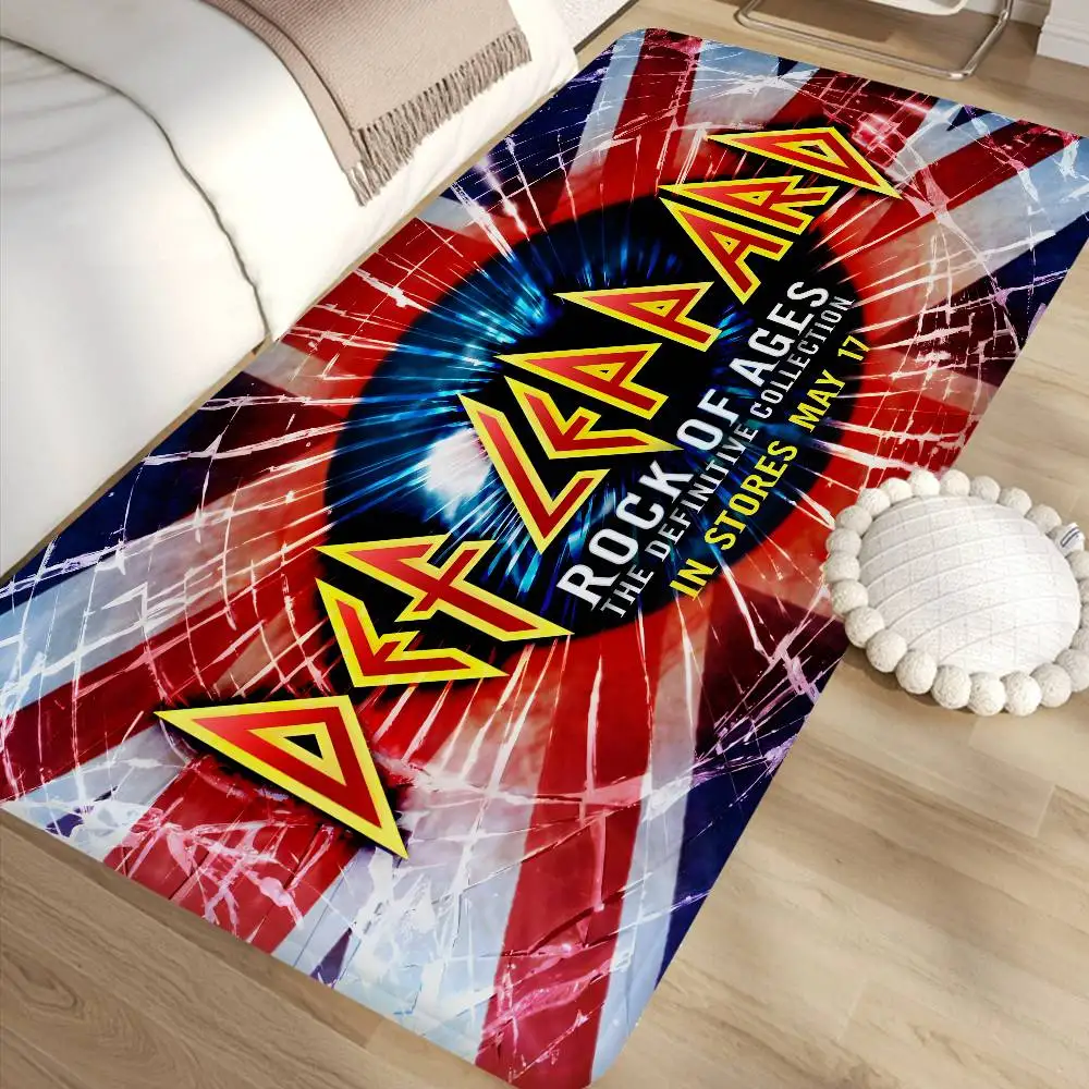 Classic Band D-Def L-Leppard Floor Mat Rectangle Anti-slip Home Soft Badmat Front Door Indoor Outdoor Mat Welcome Doormat