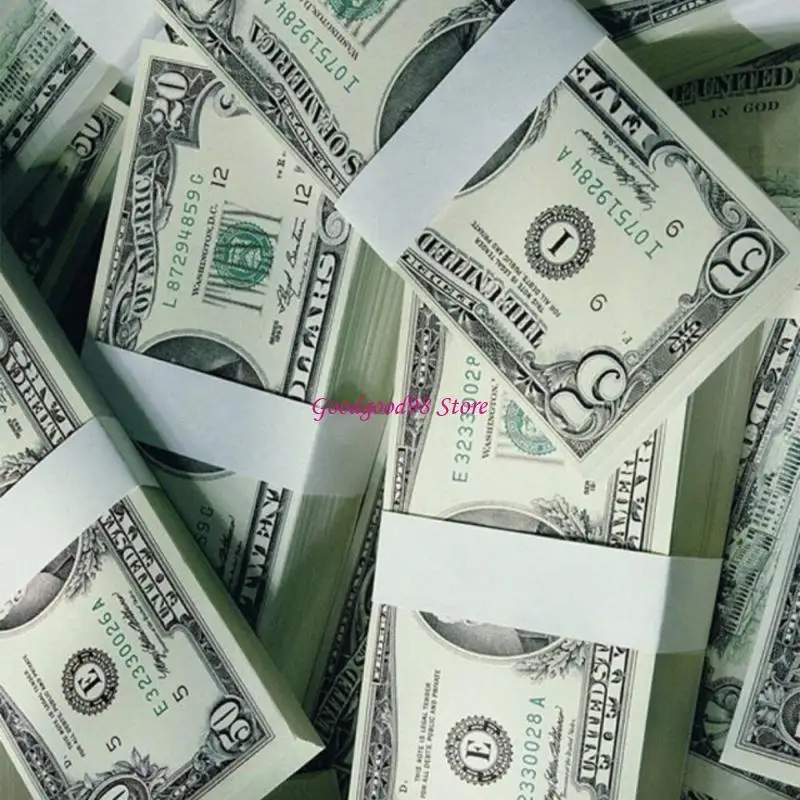 

300 Pcs Money Paper Ribbons Adhesive Money Bands Blank Cash Band Straps for Banks Supermarkets Casinos
