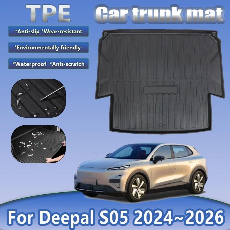 

Car Trunk Mat For Changan Deepal S05 2024 2025 2026 Waterproof Rubber TPE Material Storage Pad Anti-slip Carpet Auto Accessories