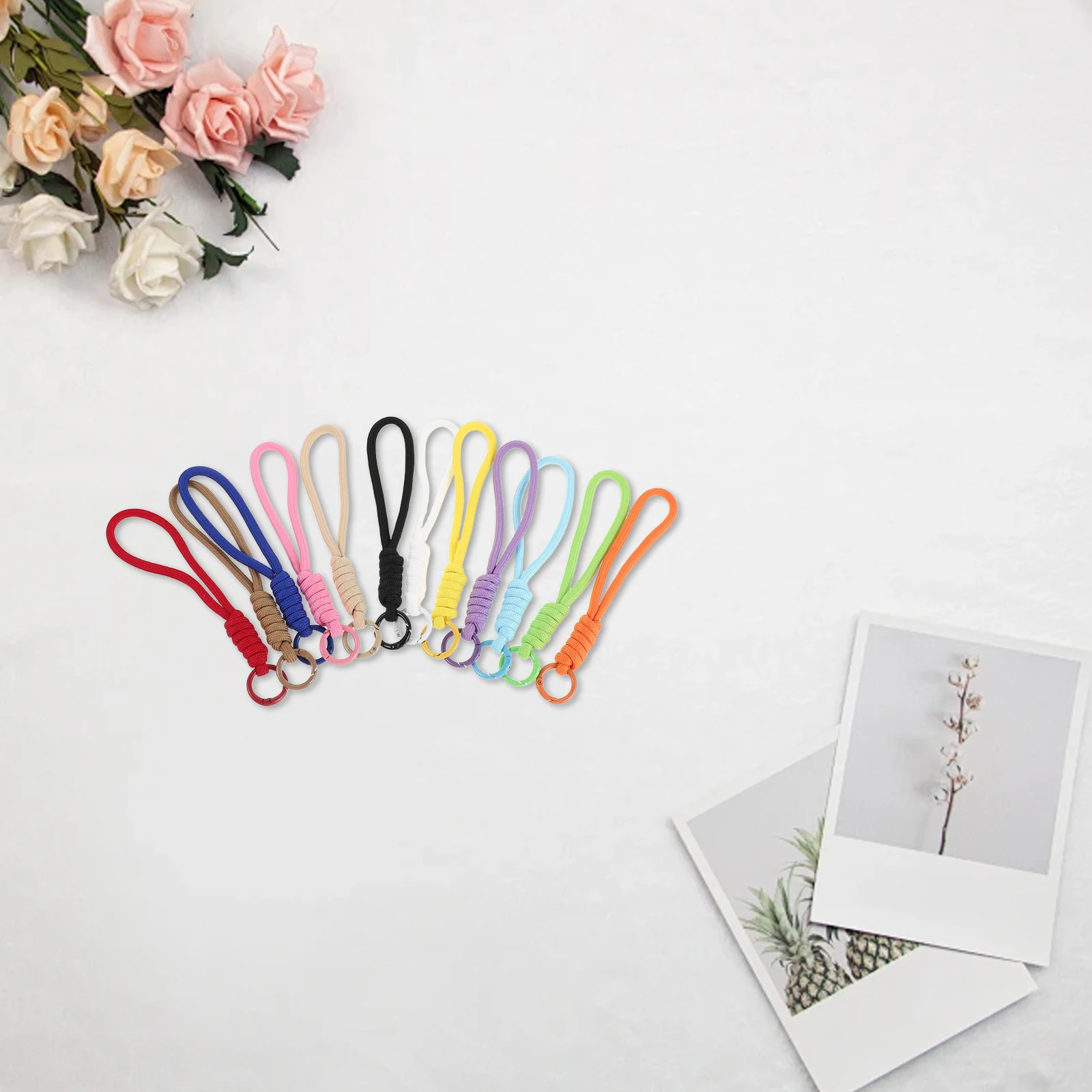 

Набор из 12 плетеных шнурков: разноцветные плетеные брелоки ручной работы для телефона, ремешок для самостоятельного изготовления, браслет в стиле бохо, защитный шнурок от кражи, аксессуары для рукоделия