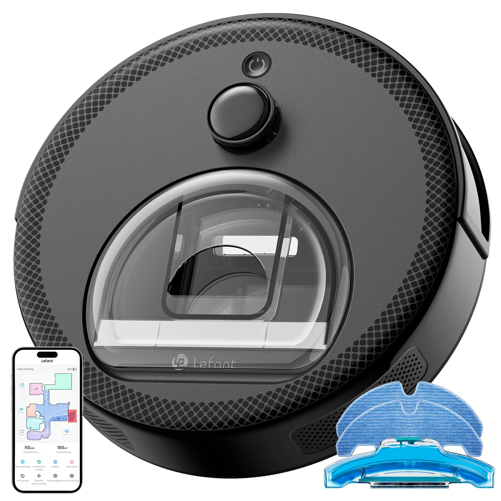 Lefant M330 Pro Robot Vacuum and Mop combo, 4500Pa,dTOF LiDAR Navigation,Compatible with