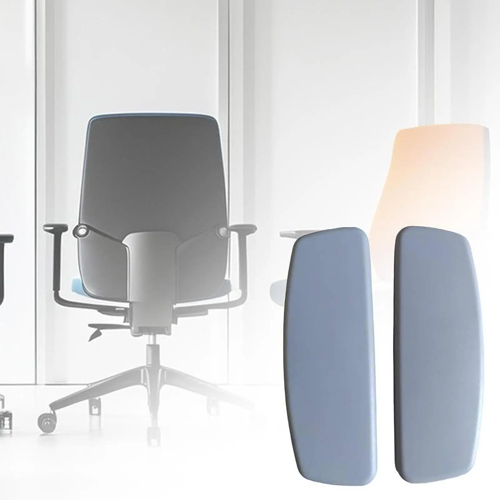 

2 Pieces Office Chair Armrest Pads Easy to Install Arm Rest Covers for Home